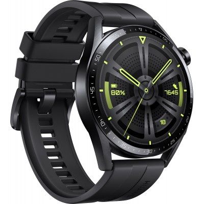 Смарт-часы Huawei Watch GT 3 JPT-B29 46мм 1.43" AMOLED корп.черный рем.черный разм.брасл.:140-210мм (55028464) Смарт-часы Huawei Watch GT 3 JPT-B29 46мм 1.43" AMOLED корп.черный рем.черный разм.брасл.:140-210мм (55028464)