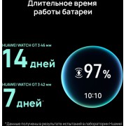 Смарт-часы Huawei Watch GT 3 JPT-B29 46мм 1.43" AMOLED корп.черный рем.черный разм.брасл.:140-210мм (55028464)