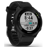 Смарт-часы Garmin Forerunner 55 42мм 1.04" LCD корп.черный рем.черный разм.брасл.:127-220мм (010-02562-10)