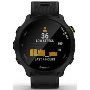 Смарт-часы Garmin Forerunner 55 42мм 1.04" LCD корп.черный рем.черный разм.брасл.:127-220мм (010-02562-10)