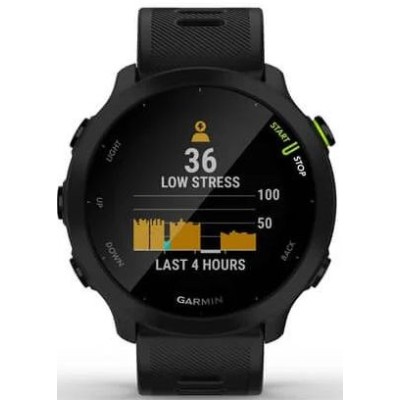 Смарт-часы Garmin Forerunner 55 42мм 1.04" LCD корп.черный рем.черный разм.брасл.:127-220мм (010-02562-10) Смарт-часы Garmin Forerunner 55 42мм 1.04" LCD корп.черный рем.черный разм.брасл.:127-220мм (010-02562-10)