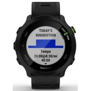 Смарт-часы Garmin Forerunner 55 42мм 1.04" LCD корп.черный рем.черный разм.брасл.:127-220мм (010-02562-10)