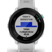 Смарт-часы Garmin Forerunner 55 42мм 1.04" LCD корп.белый рем.белый разм.брасл.:127-220мм (010-02562-11)