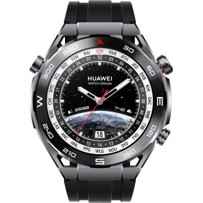 Смарт-часы Huawei Watch Ultimate CLB-B19 1.5" AMOLED корп.черный рем.черный разм.брасл.:140-210мм (55020AGP) Смарт-часы Huawei Watch Ultimate CLB-B19 1.5" AMOLED корп.черный рем.черный разм.брасл.:140-210мм (55020AGP)