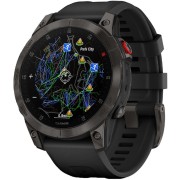 Смарт-часы Garmin Epix Gen 2 Sapphire 33.02мм 1.3" AMOLED корп.черный рем.черный (010-02582-11)