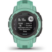 Смарт-часы Garmin Instinct 2S Solar Tactical 20мм 1.3" AMOLED корп.черный/мятный рем.мятный (010-02564-02)