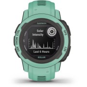 Смарт-часы Garmin Instinct 2S Solar Tactical 20мм 1.3" AMOLED корп.черный/мятный рем.мятный (010-02564-02)